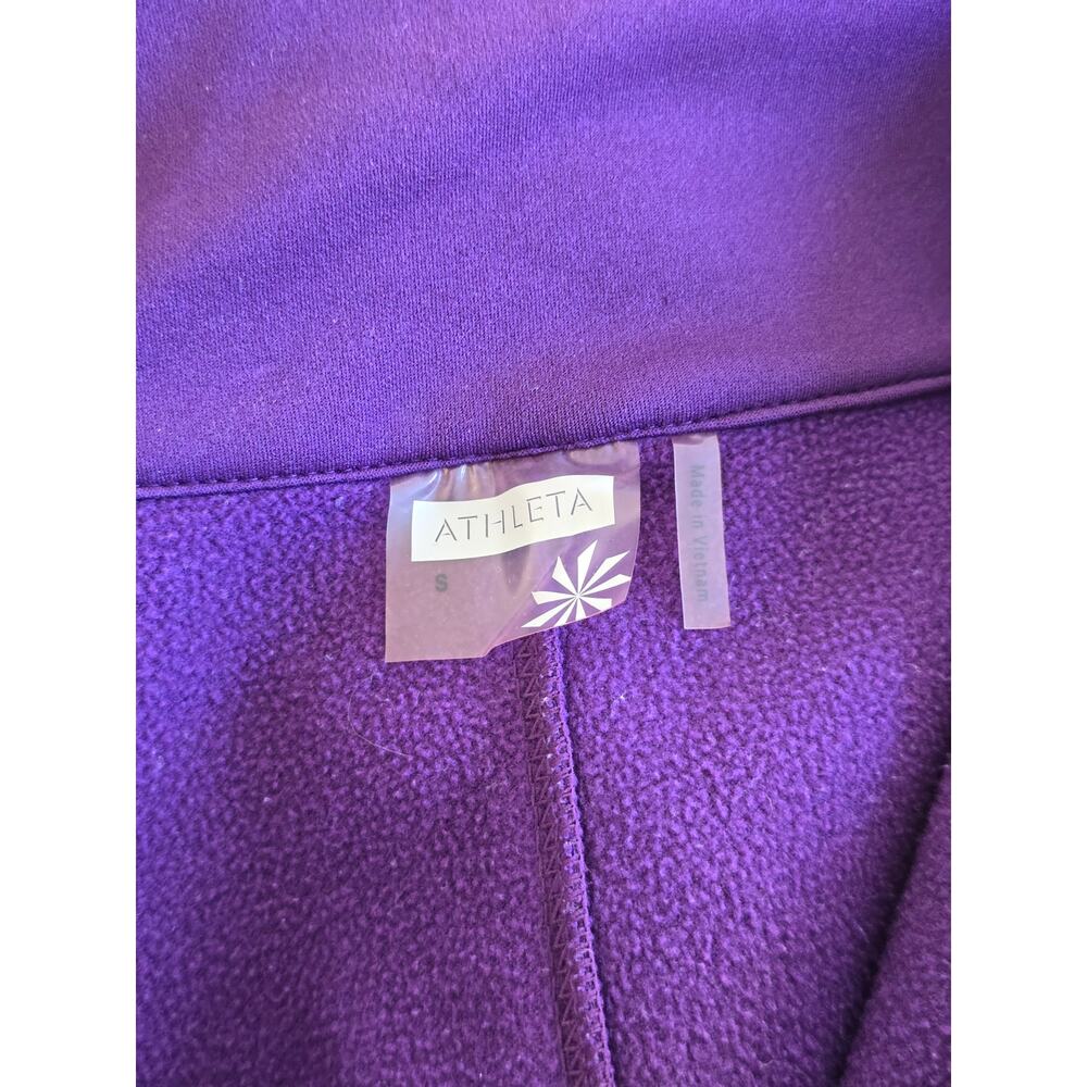 Athleta Cassidy Ponte Knit Half Zip Dress Purple Long Sleeve Size S - Picture 3 of 4